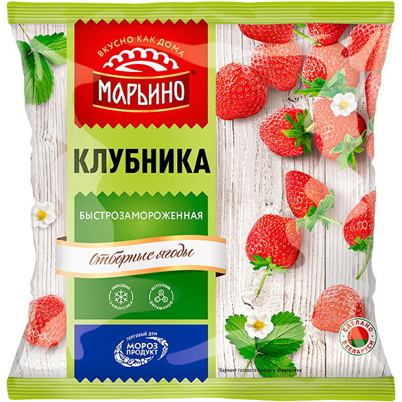 «МАРЬИНО» клубника быстрозамороженная «МАРЬИНО» клубника быстрозамороженная